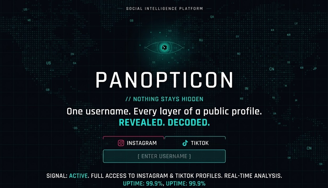 PANOPTICON — Social Intelligence Platform